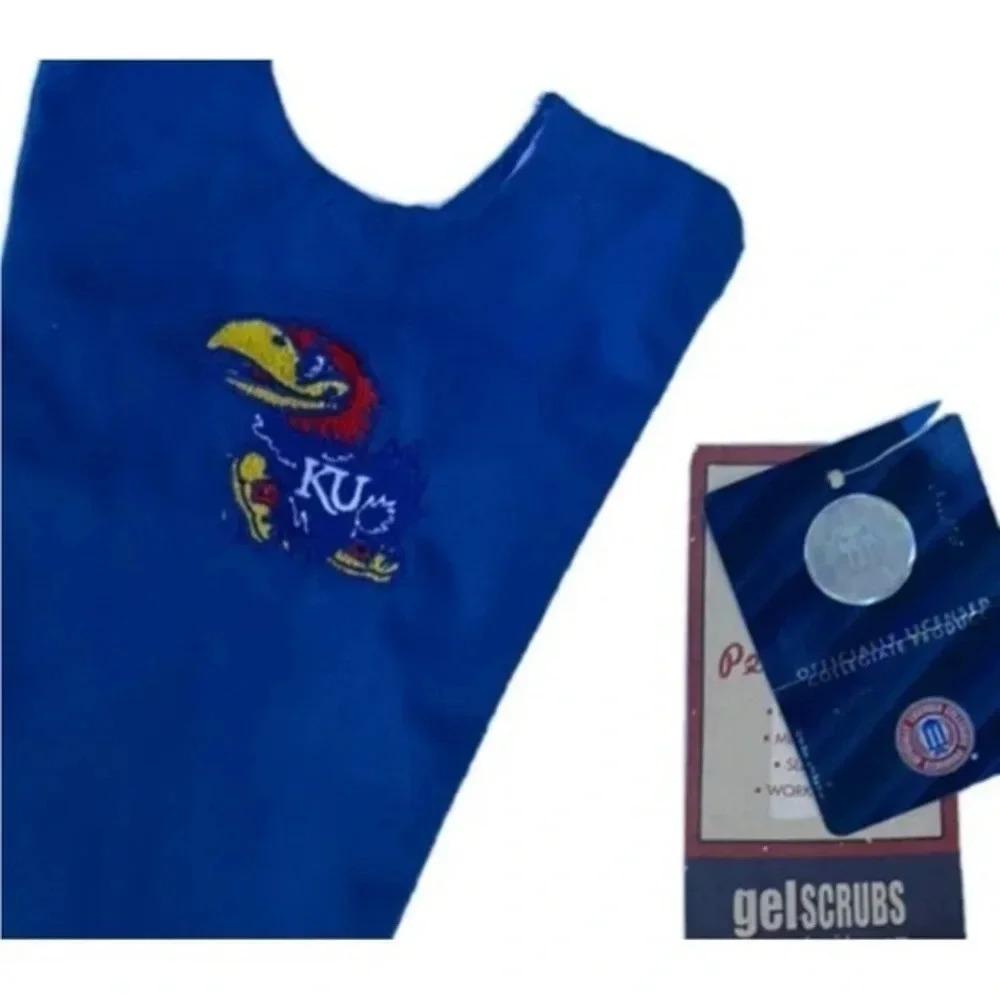 Kansas University NCAA Collegiate Stethoscope Cover Gelscrubs New‎ With Tags​​​